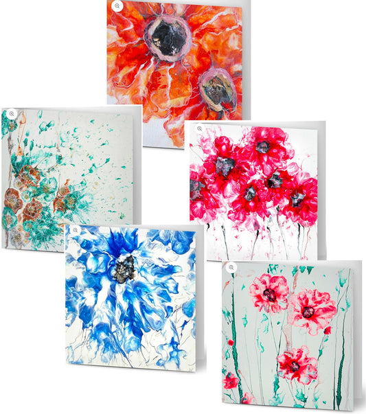 Premium Greeting Cards (5 Pack Assorted) (Pack #2)